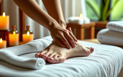 Massage des pieds pour les douleurs générales